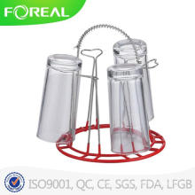 PVC Dipped Metal Chromed Glass Cup Holder